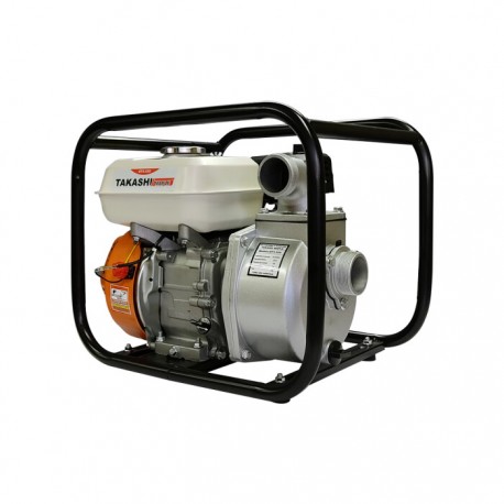 Takashi BT5520 Motobomba agrícola con motor a gasolina 5.5HP 2x2